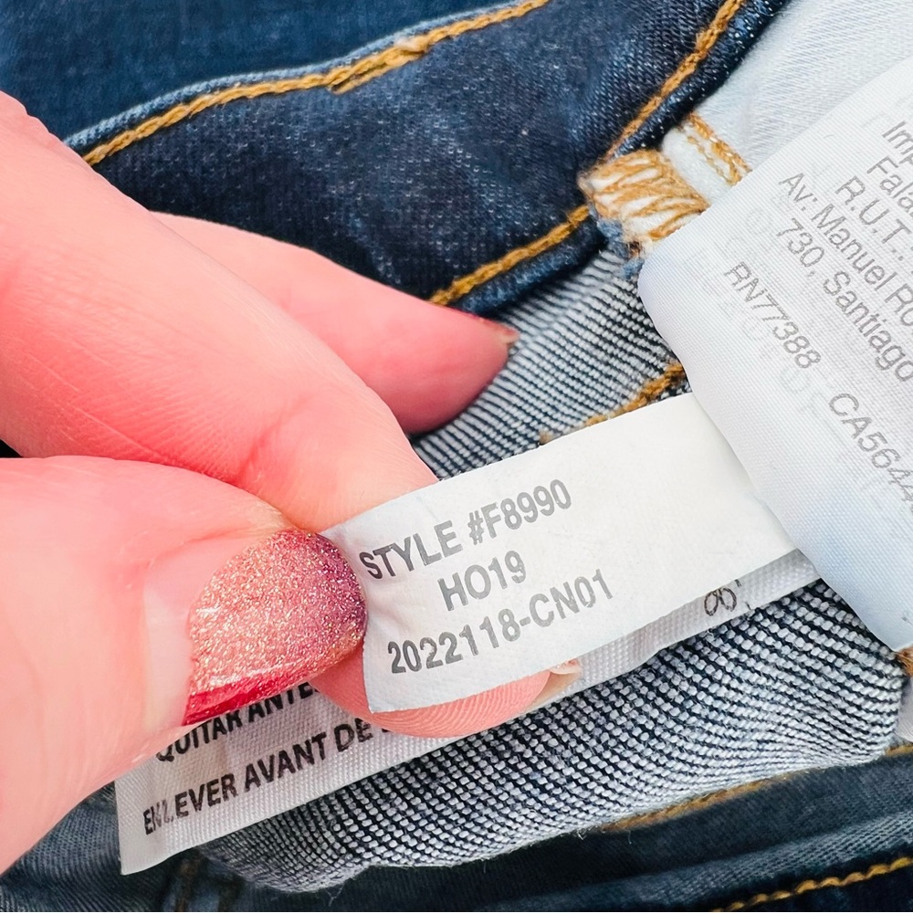 Madewell Women's 9" Mid Rise Skinny Jeans Size 27 Dark Wash Stretch - Picture 6 of 12